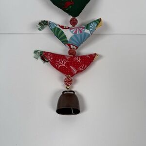 Handmade Prosperity 7 Chicken Hen Garland With Bell Beads Christmas Holiday B